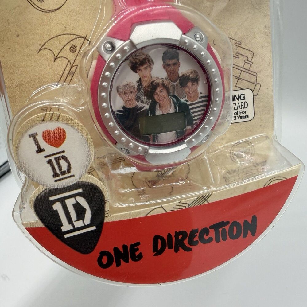 One Direction 2013 LCD Watch Pink Sealed New 1D Harry Liam Zayn Louis Niall - Picture 10 of 10